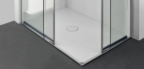 Receveur de douche rectangulaire - LESS - MAKRO - à poser / à fleur de sol / extra plat