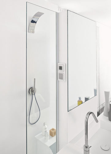 Meuble colonne de salle de bain - SCREEN - MAKRO - contemporain / avec miroir