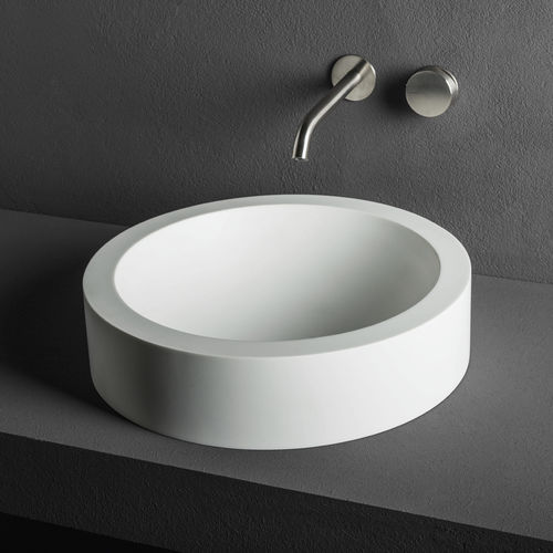 Vasque à poser - CUP: 6/11/26 - MAKRO - en Corian® / ronde / contemporaine