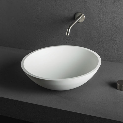 Vasque à poser - CUP - MAKRO - en Corian® / ronde / contemporaine