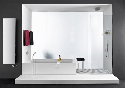 Douche à l'italienne - BATHTUB – SYSTEM - MAKRO - en verre / rectangulaire