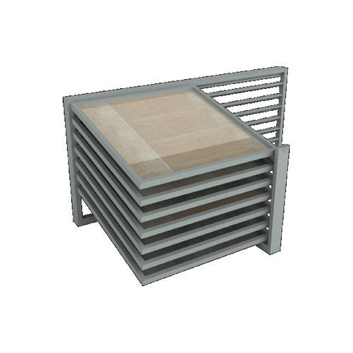 Présentoir à carrelage en métal - M1B7 STONE - MAROCCHI - unilatéral / avec panneau coulissant / professionnel