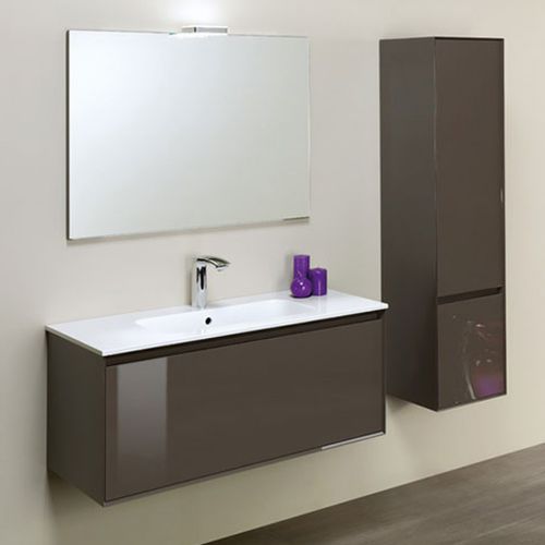 Meuble vasque suspendu - LU.09 - MOBILTESINO - en bois / contemporain / avec tiroirs