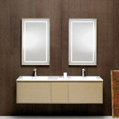 Meuble vasque double - LU.12 - MOBILTESINO - suspendu / en bois / en métal