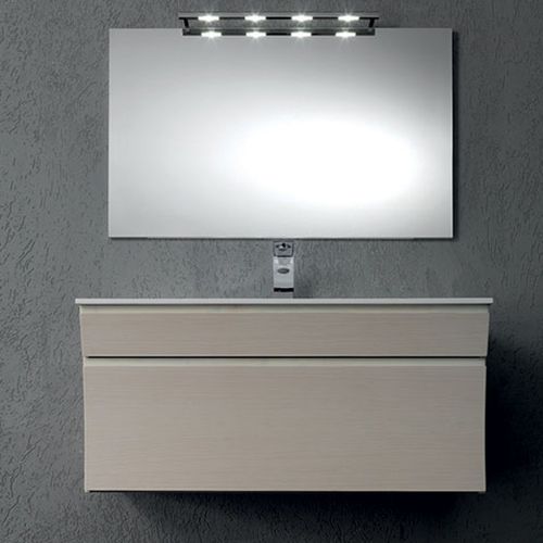 Meuble vasque suspendu - S 122 - MOBILTESINO - en bois / contemporain / avec tiroirs