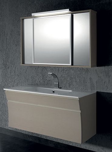 Meuble vasque suspendu - S 121 - MOBILTESINO - en bois / contemporain / avec tiroirs