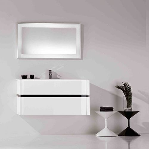 Meuble vasque suspendu - QU05 - MOBILTESINO - en orme / contemporain / avec tiroirs