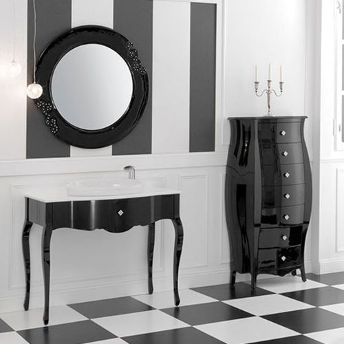 Meuble vasque à poser - ADAM: AD 01 - MOBILTESINO - en bois / en verre / contemporain