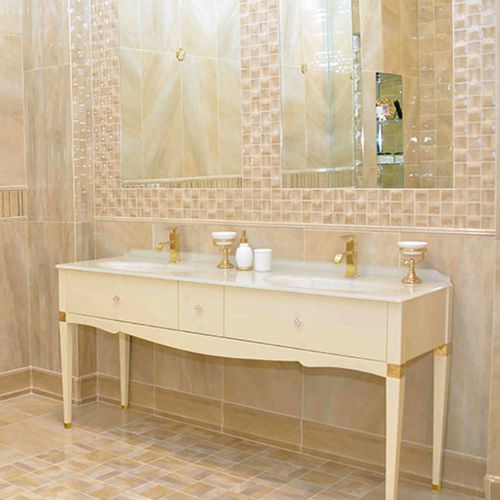 Meuble vasque double - DEDALO: DD 003 - MOBILTESINO - à poser / en bois / contemporain