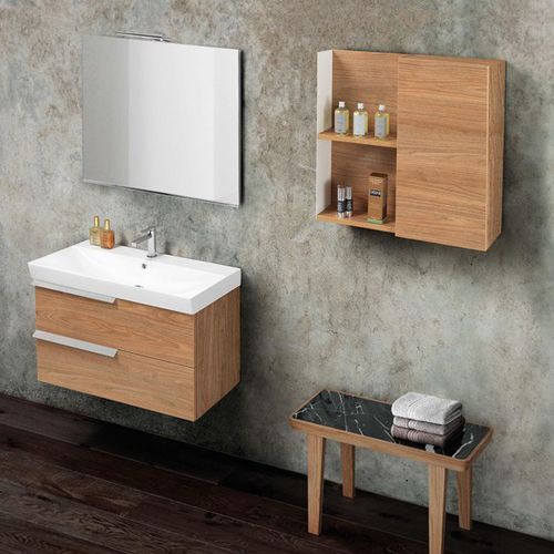Meuble vasque suspendu - FY04 - MOBILTESINO - stratifié / contemporain / avec tiroirs
