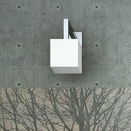 Pommeau de douche mural - DOCCIACQUA BASIC - MOMA DESIGN - carré / pluie