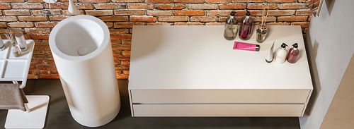 Meuble de salle de bain contemporain - SLIMLINE - MOMA DESIGN - résidentiel / en bois / laqué