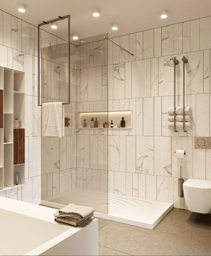 Receveur de douche rectangulaire - ONDA - MOMA DESIGN - à poser / en Solid Surface / antidérapant