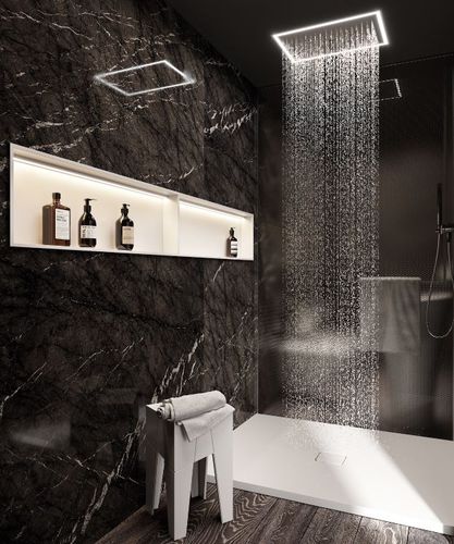 Receveur de douche rectangulaire - MINIMUM - MOMA DESIGN - à poser / en Solid Surface / sur mesure
