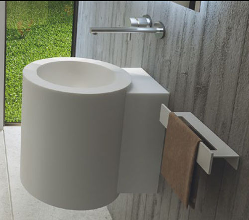 Vasque suspendue - MANITONDO - MOMA DESIGN - en Corian® / sur mesure / ronde
