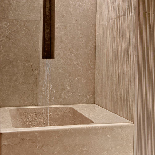 Vasque à encastrer - SINK 8 - PETRA ANTIQUA - en marbre / carrée / contemporaine