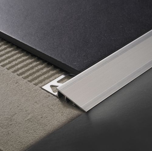 Profilé de finition en aluminium anodisé - RAMPTEC ZRR - PROFILITEC - pour carrelage / pour revêtement de sol / argenté