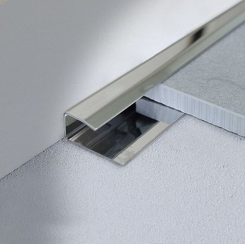 Profilé de finition en acier inox - WOODTEC LT - PROFILITEC - en aluminium / en laiton / pour carrelage