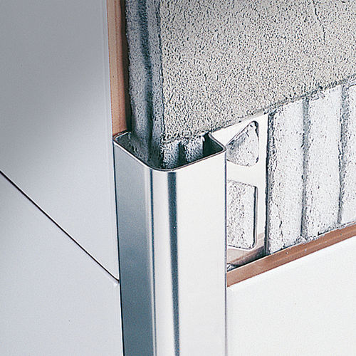 Profilé de finition en acier inox - ROUNDCORNER RE - PROFILITEC - pour carrelage / pour angle extérieur