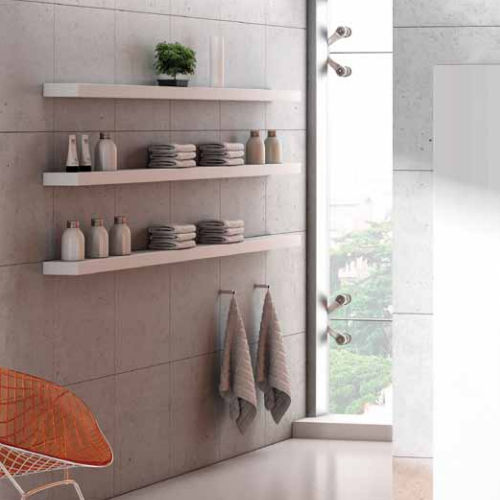 Étagère murale - 174 - PROGETTO IDEA STELLA - contemporaine / en bois / de salle de bain