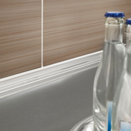 Profilé de finition en aluminium anodisé - PROCOVE DOUBLE series - PROLINE - en acier inox / pour carrelage / pour angle intérieur