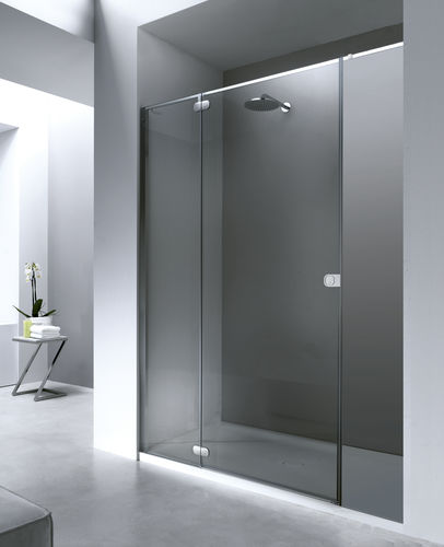 Cabine de douche en verre - FI - PROVEX - avec porte battante / rectangulaire / en verre transparent