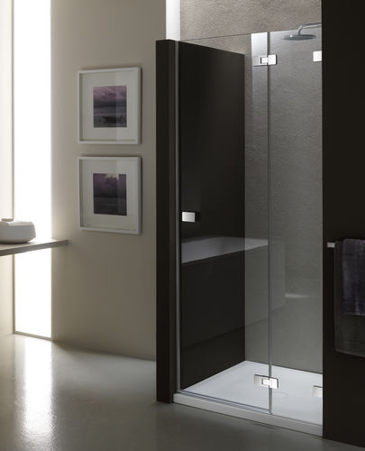 Cabine de douche en verre - XN-2 - PROVEX - en aluminium / avec porte battante / rectangulaire