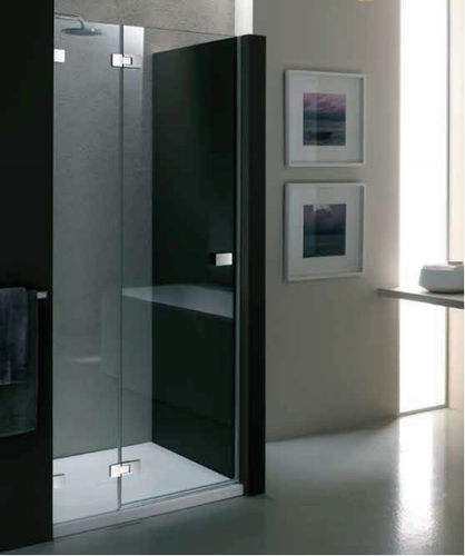 Cabine de douche en verre - XN-2 + XB - PROVEX - en aluminium / avec porte battante / rectangulaire