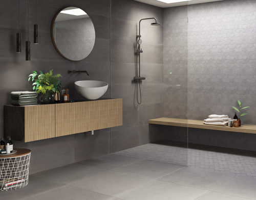 Carrelage en grès cérame - DARK Series - Ceramica Rondine - poli / structure / d'intérieur