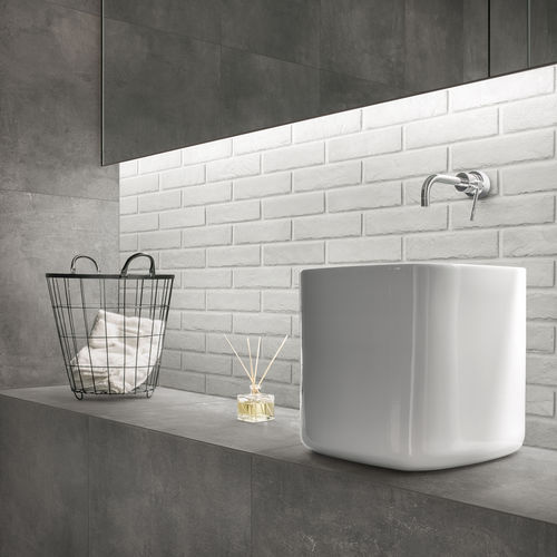 Carrelage en grès cérame - WHITE - Ceramica Rondine - structure / d'intérieur / d'extérieur