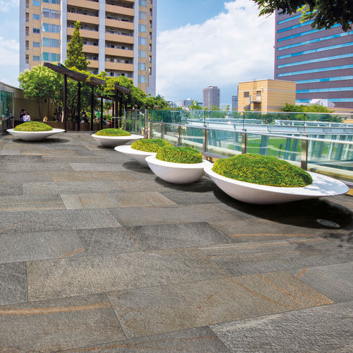 Carrelage en grès cérame - LUSERNA MULTICOLOR - Ceramica Rondine - texturé / structure / d'extérieur