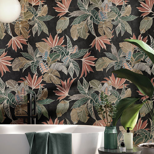 Carrelage en grès cérame - black bomb - Ceramica Rondine - d'intérieur / de salle de bain / mural