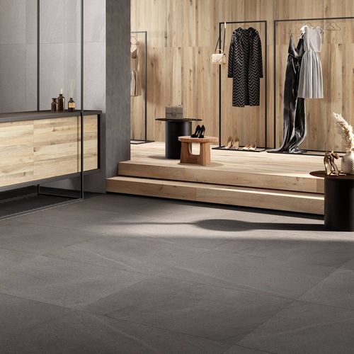 Carrelage en grès cérame - DARK - Ceramica Rondine - poli / d'intérieur / de salon