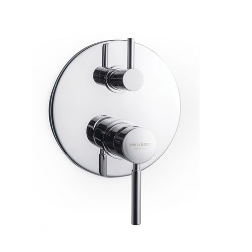 Mitigeur de douche - 23132 - RUBINETTERIA PORTA & BINI - à encastrer / en métal chromé / 2 trous
