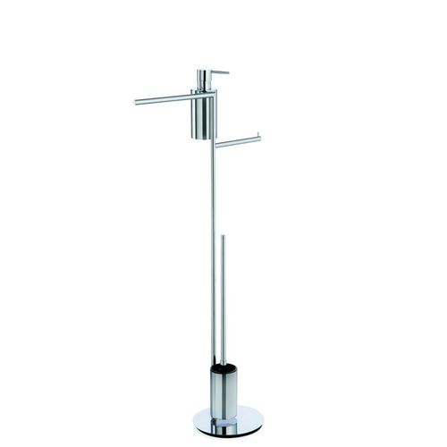 Brosse de toilettes en laiton - 1250 - STILHAUS - au sol / multifonction / avec porte-serviette