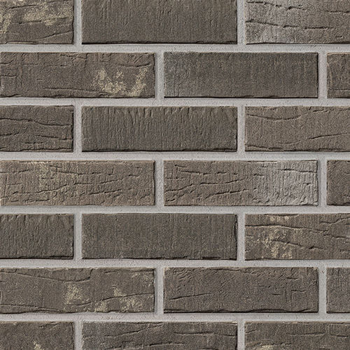 Brique de parement en clinker - 375 PLATINGRAU  - STRÖHER - en briques / pour façade / à coller