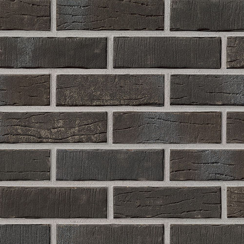 Brique de parement en clinker - 376 PLATINSCHWARZ  - STRÖHER - pour façade / à coller / contemporain