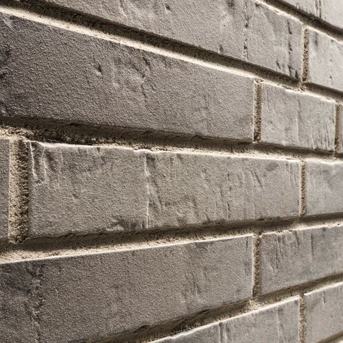 Brique de parement en clinker - 472 GRAU ENGOBIERT - STRÖHER - pour façade / à coller / contemporain