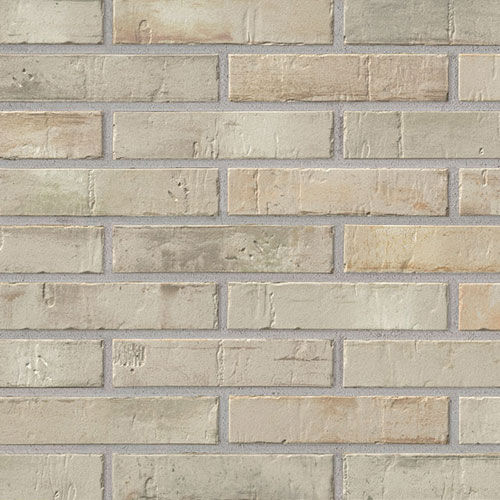 Brique de parement en clinker - 471 beige-bunt engobiert - STRÖHER - pour façade / à coller / contemporain