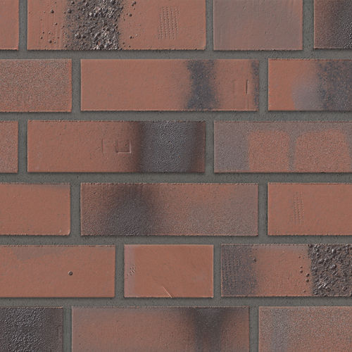 Brique de parement en clinker - 654 FLAMMENROT  - STRÖHER - pour façade / à coller / pour support neuf