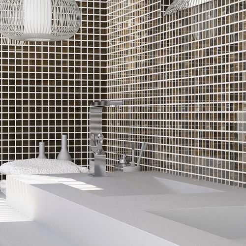 Mosaïque en grès cérame - GARONNE - TERRACOTA - brillante / d'intérieur / de salle de bain