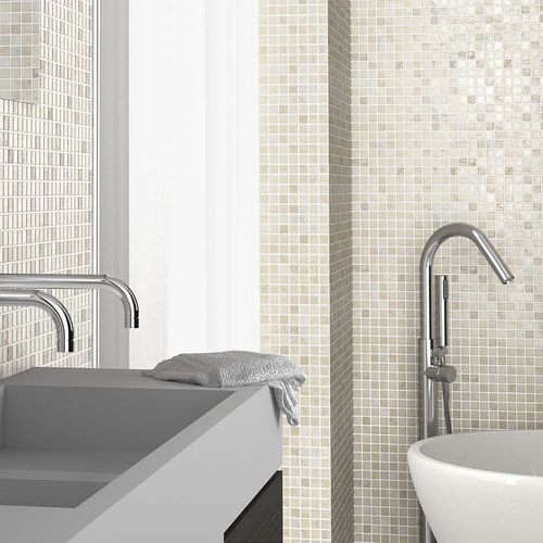 Mosaïque en grès cérame - MOSELLE - TERRACOTA - brillante / d'intérieur / de salle de bain