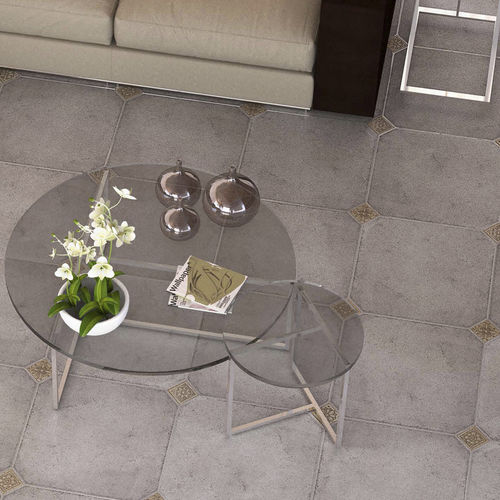 Carrelage en grès cérame - PIRITA ROMBO - TERRACOTA - poli / d'intérieur / de salon