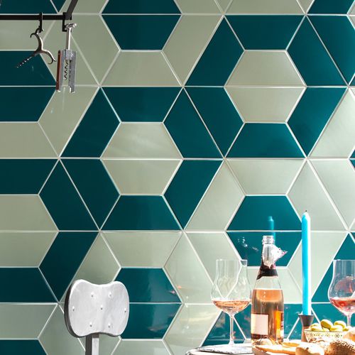 Carrelage en grès cérame - TRAPEZ  - TONALITE - brillant / d'intérieur / mural