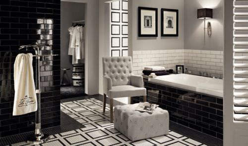Carrelage en céramique - MONTE CARLO: SANT MARTI 1A - TUBADZIN - brillant / d'intérieur / de salle de bain
