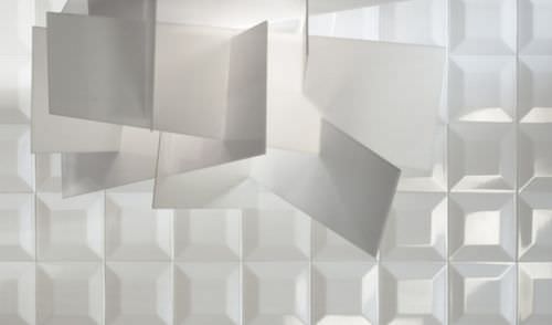 Carrelage en céramique - LONDON: PICCADILLY WHITE 3 - TUBADZIN - 3D / d'intérieur / de sol