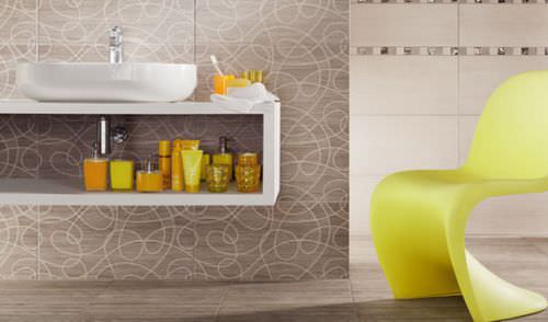 Carrelage en céramique - BILOBA MODERN - TUBADZIN - mat / d'intérieur / de salle de bain