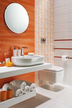 Carrelage d'intérieur - WAVE - TUBADZIN - de salle de bain / au sol / en céramique
