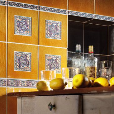 Carrelage en céramique - MAJOLIKA PUEBLO - TUBADZIN - brillant / d'intérieur / de cuisine