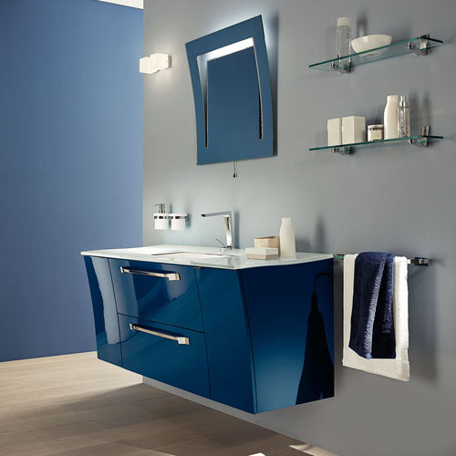 Meuble vasque suspendu - AMORGOS H60 - TULLI ZUCCARI - en cristal / contemporain / sans porte